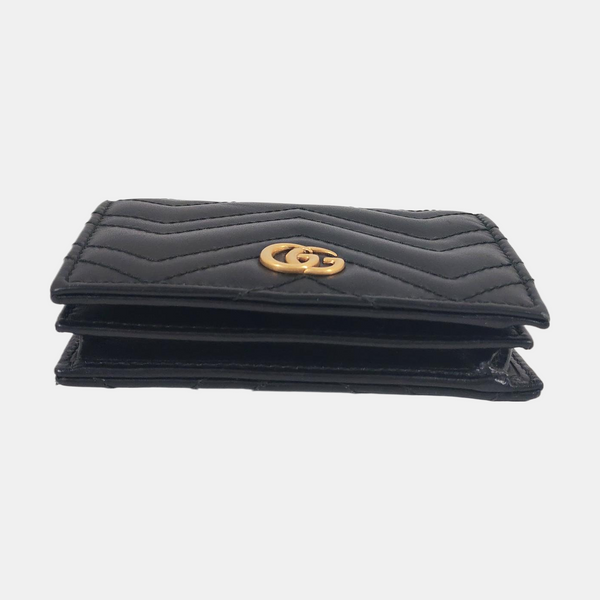 Authenticated pre-owned  GG Marmont Calfskin Black Wallet - Wallet at Looply