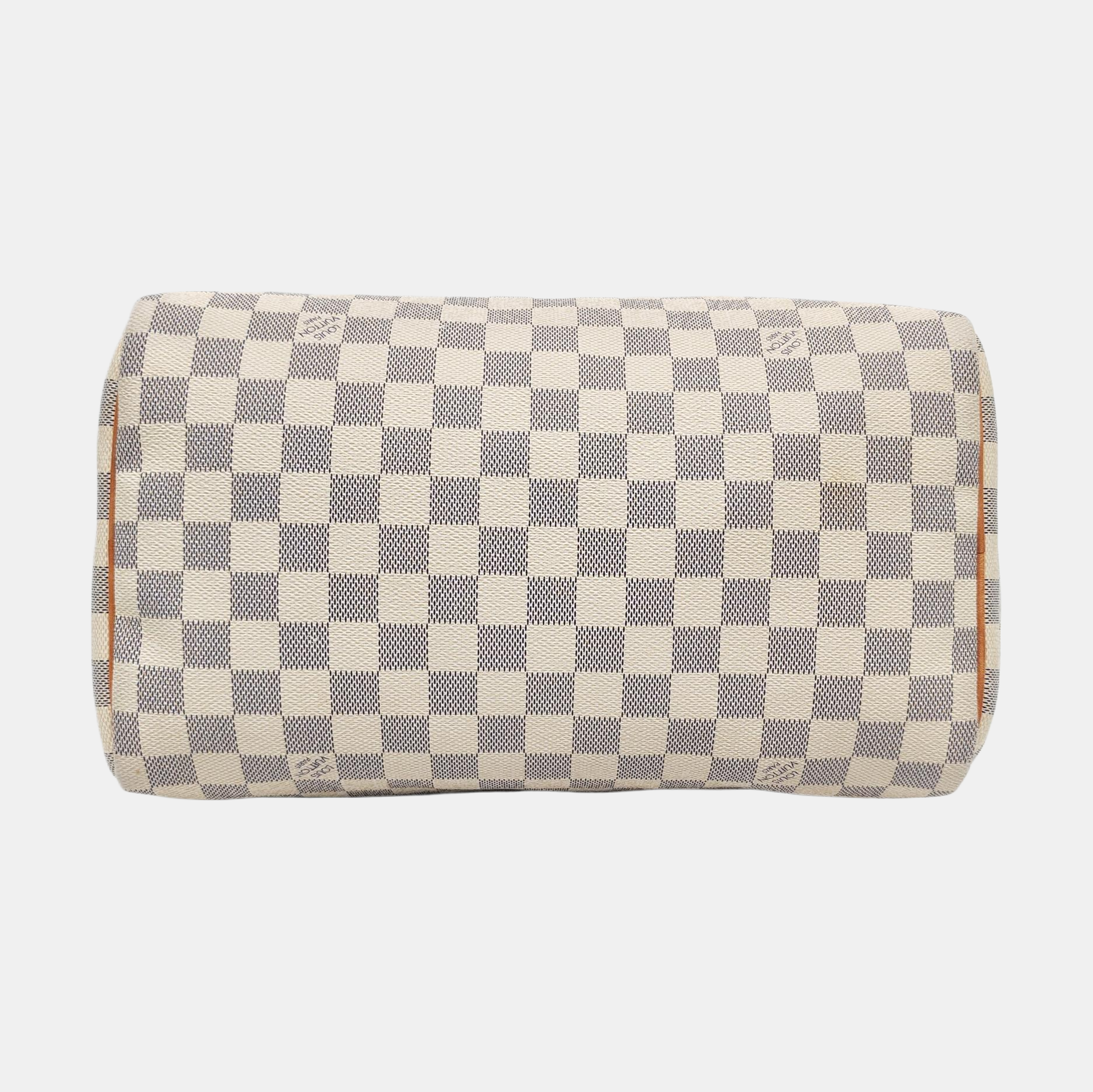 Authenticated pre-owned  Speedy 30 Damier Azur Coated Canvas White - Top Handle Bag at Looply