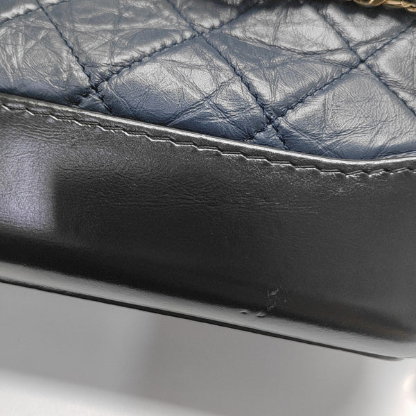 Authenticated pre-owned  Gabrielle Quilted Calfskin Blue - Shoulder Bag at Looply