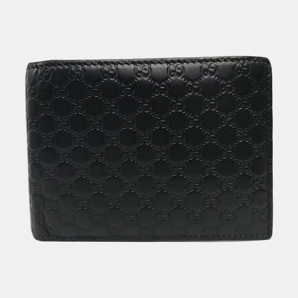 Authenticated pre-owned  Microguccissima Monogram Calfskin Black Wallet - Handbags at Looply