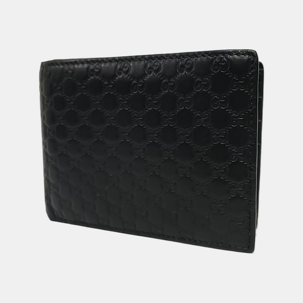 Authenticated pre-owned  Microguccissima Monogram Calfskin Black Wallet - Handbags at Looply