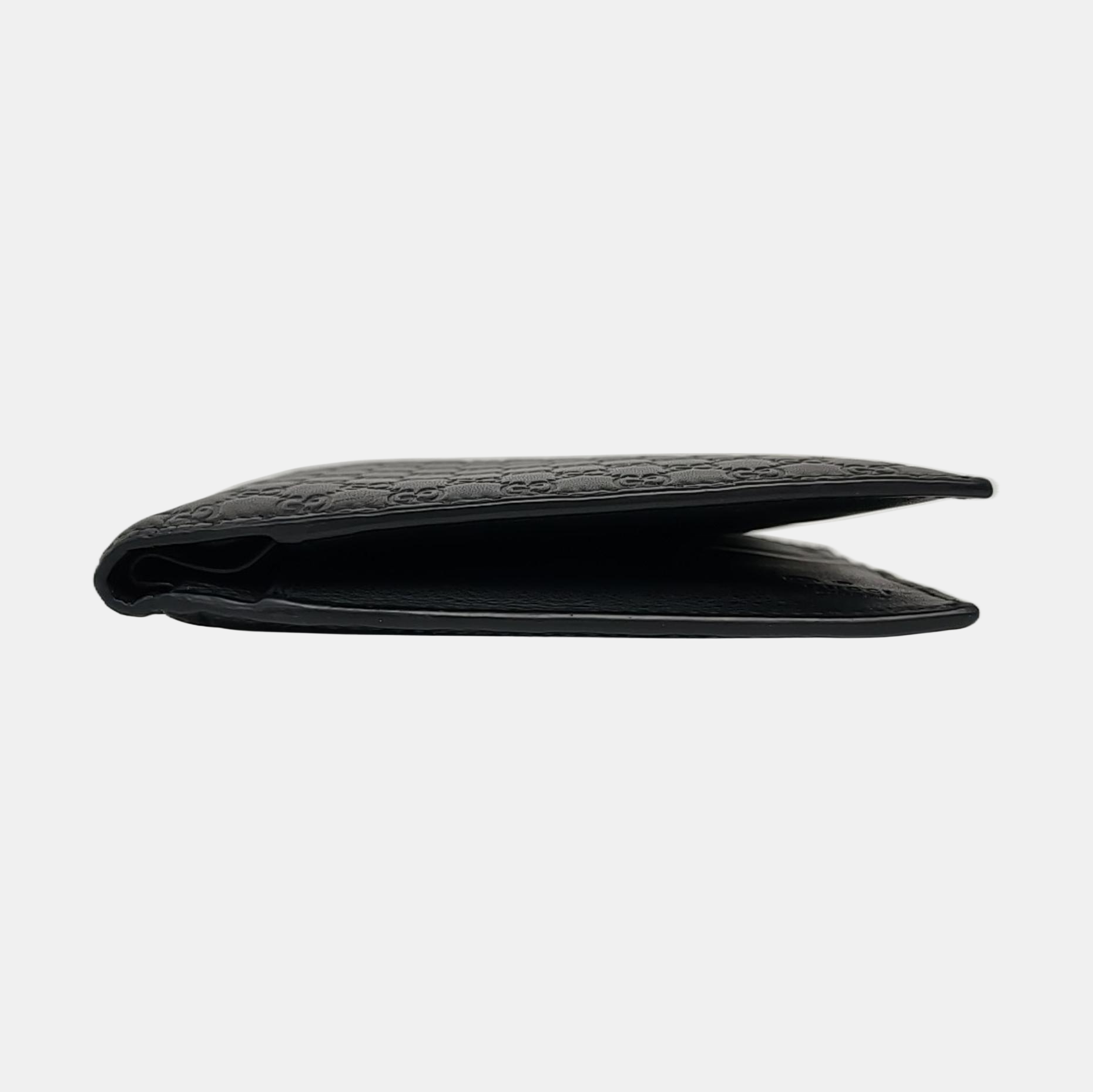 Authenticated pre-owned  Microguccissima Monogram Calfskin Black Wallet - Handbags at Looply