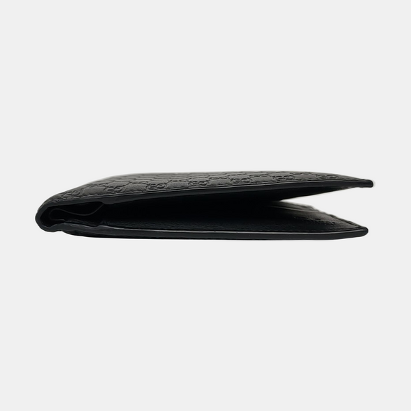 Authenticated pre-owned  Microguccissima Monogram Calfskin Black Wallet - Handbags at Looply