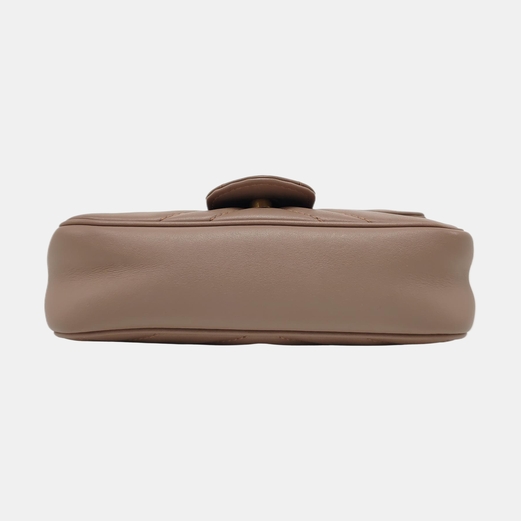 GG Marmont Mini Quilted Calfskin Beige