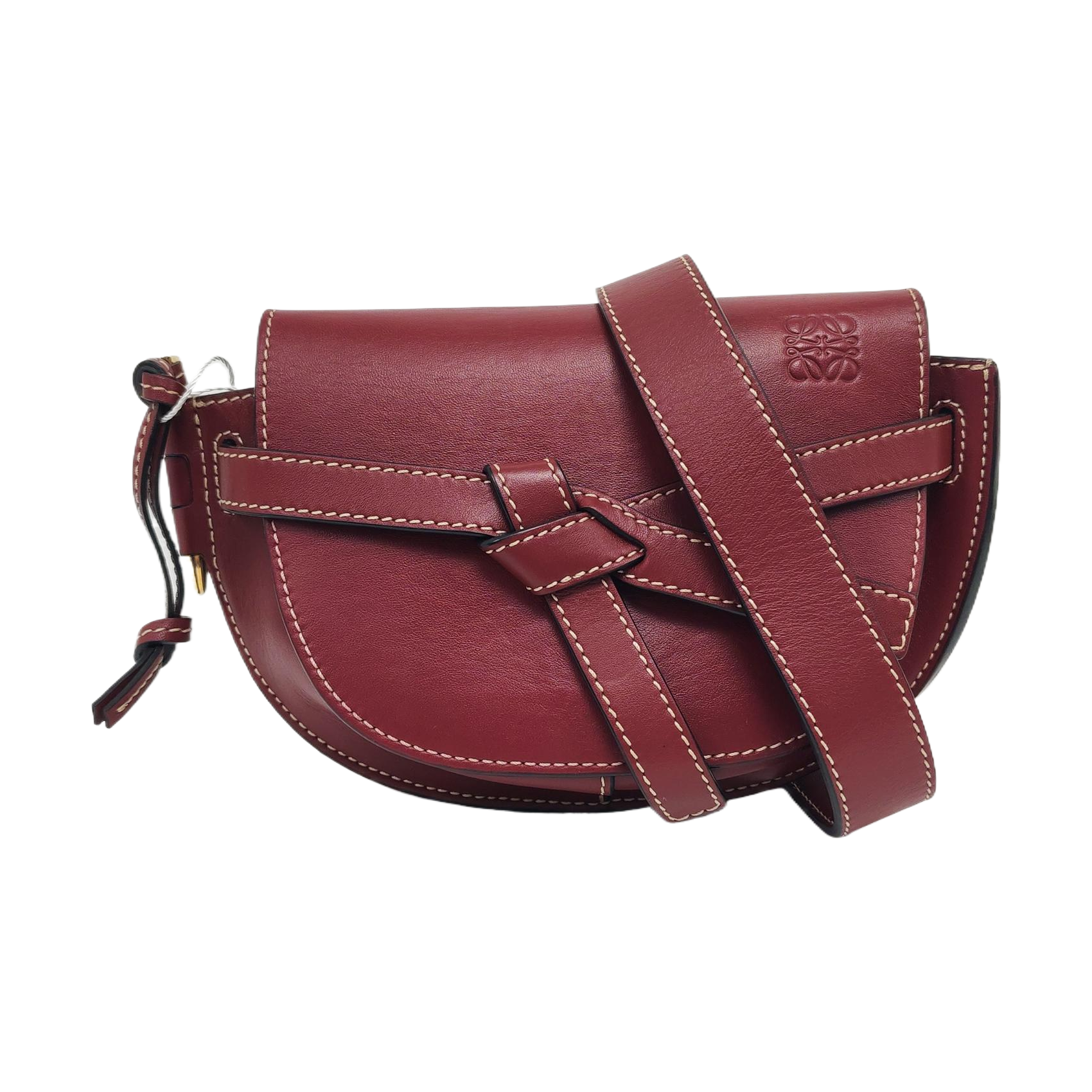 Authenticated pre-owned  Gate Small Calfskin Burgundy - Belt Bag at Looply