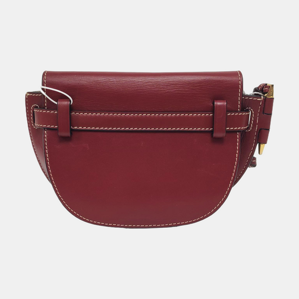 Authenticated pre-owned  Gate Small Calfskin Burgundy - Belt Bag at Looply