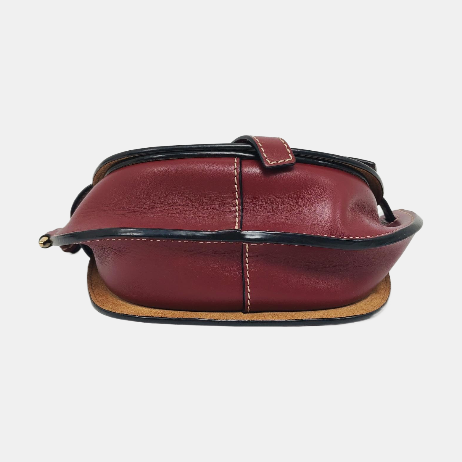Authenticated pre-owned  Gate Small Calfskin Burgundy - Belt Bag at Looply