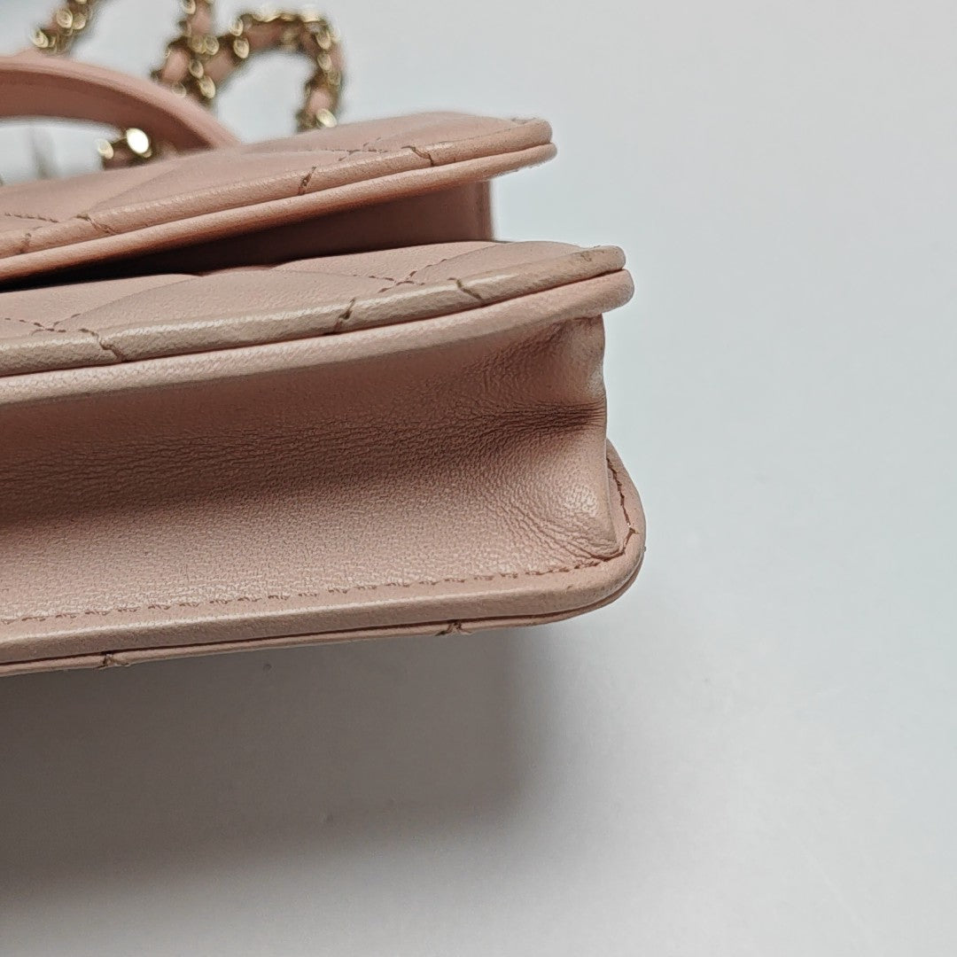 Quilted Lambskin Pink
