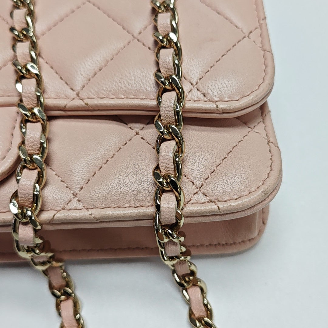 Quilted Lambskin Pink