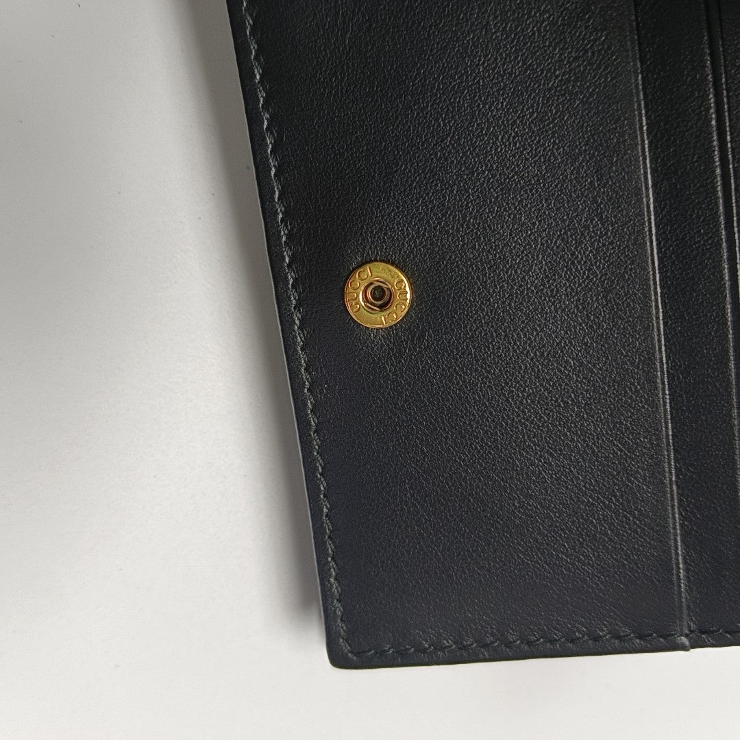 Authenticated pre-owned  GG Marmont Calfskin Black Wallet - Wallet at Looply