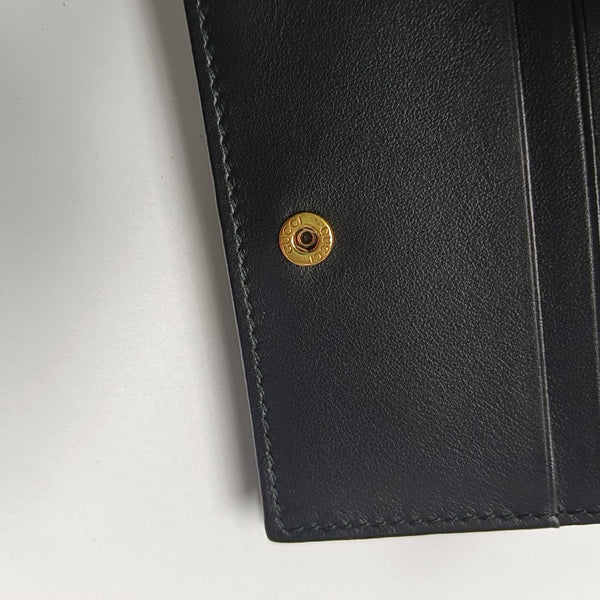 Authenticated pre-owned  GG Marmont Calfskin Black Wallet - Wallet at Looply