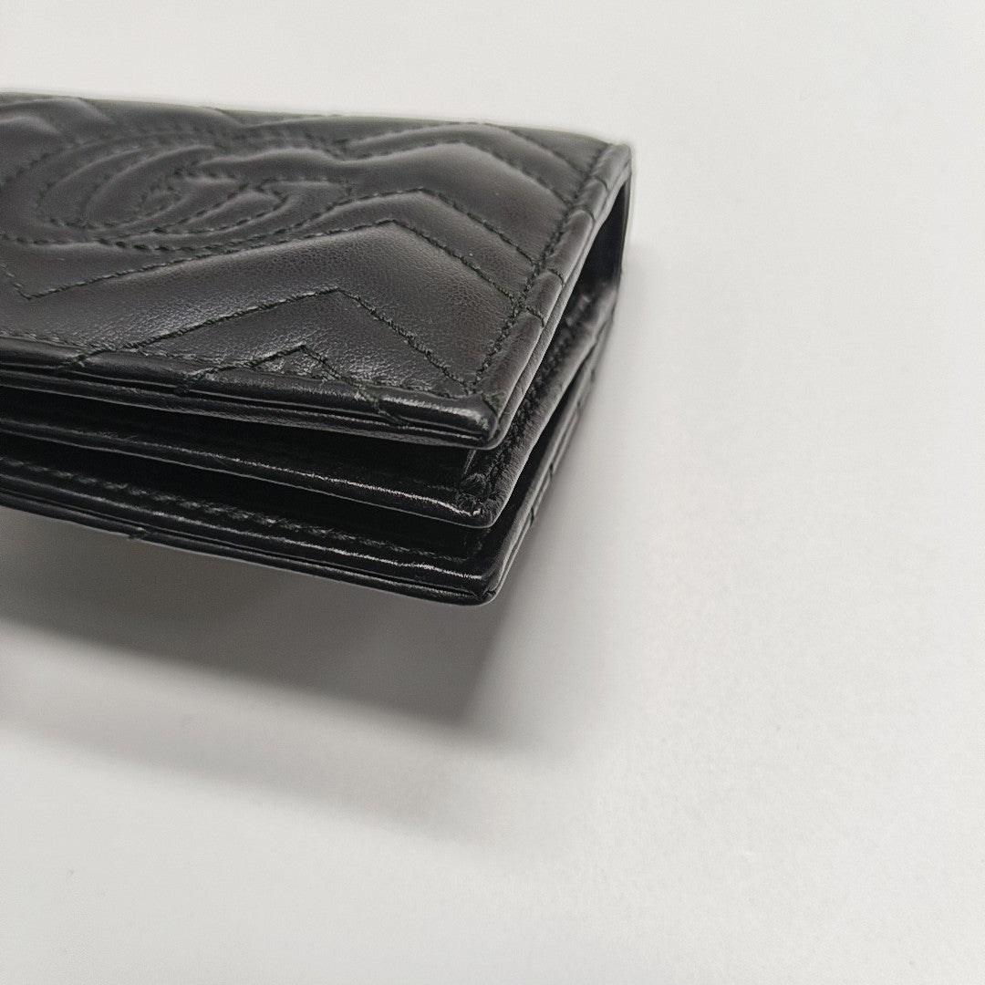 Authenticated pre-owned  GG Marmont Calfskin Black Wallet - Wallet at Looply