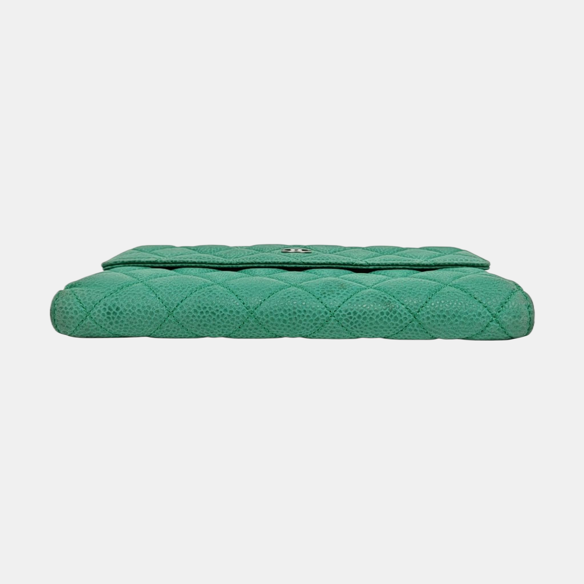 Quilted Grained Calfskin Green
