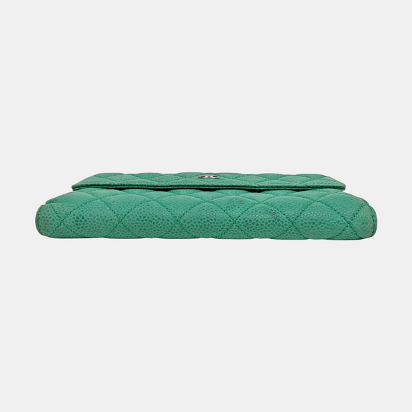 Quilted Grained Calfskin Green