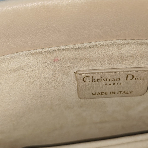 Authenticated pre-owned  Lady Dior Milly Mini Lambskin Beige - Shoulder Bag at Looply