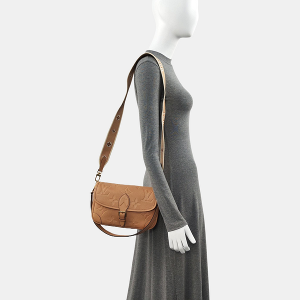 DIANE PM Monogram Calfskin Brown