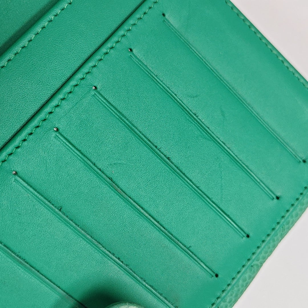Quilted Grained Calfskin Green