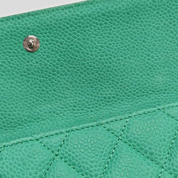 Quilted Grained Calfskin Green