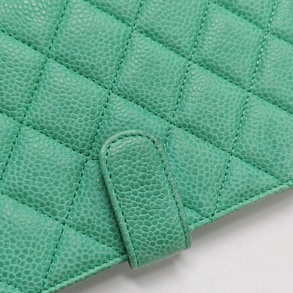 Quilted Grained Calfskin Green