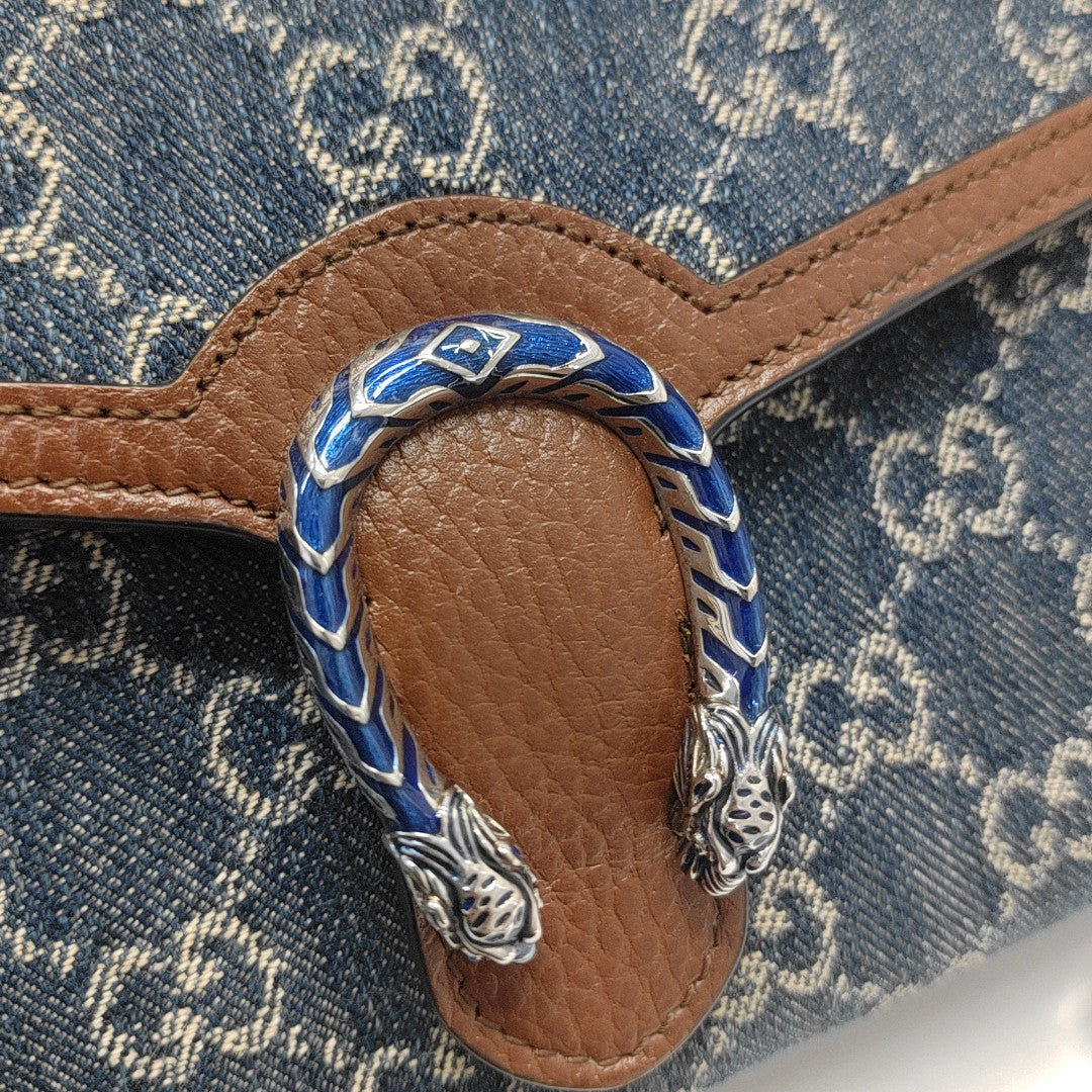 Dionysus Mini Monogram Denim Blue