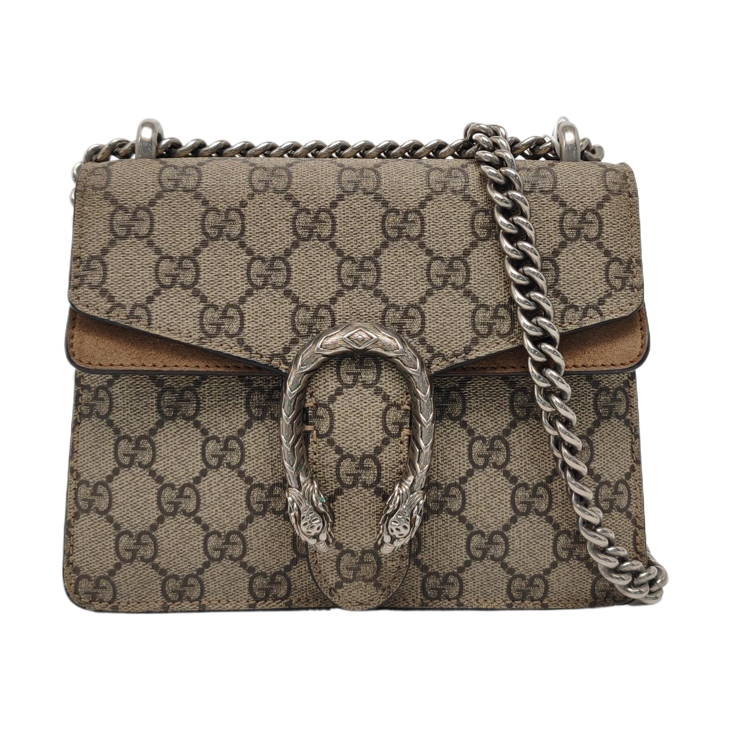 Authenticated pre-owned  Dionysus Super Mini Monogram Coated Canvas Beige - Crossbody Bag at Looply