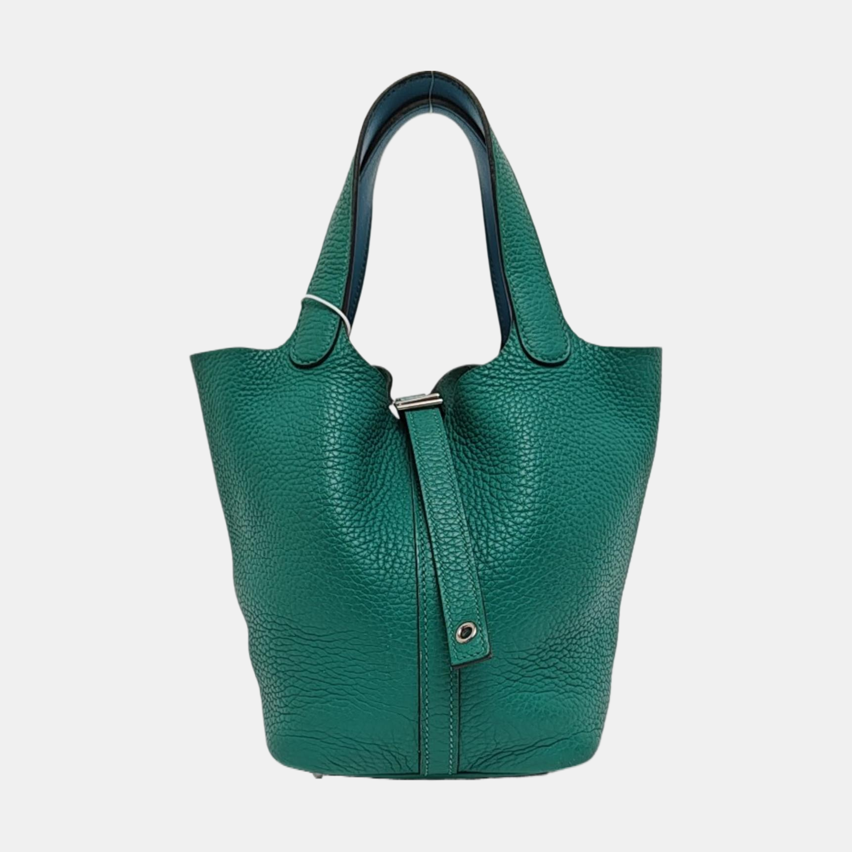 Authenticated pre-owned  Picotin Lock 18 Clemence Green - Top Handle Bag at Looply