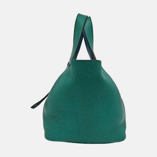 Authenticated pre-owned  Picotin Lock 18 Clemence Green - Top Handle Bag at Looply