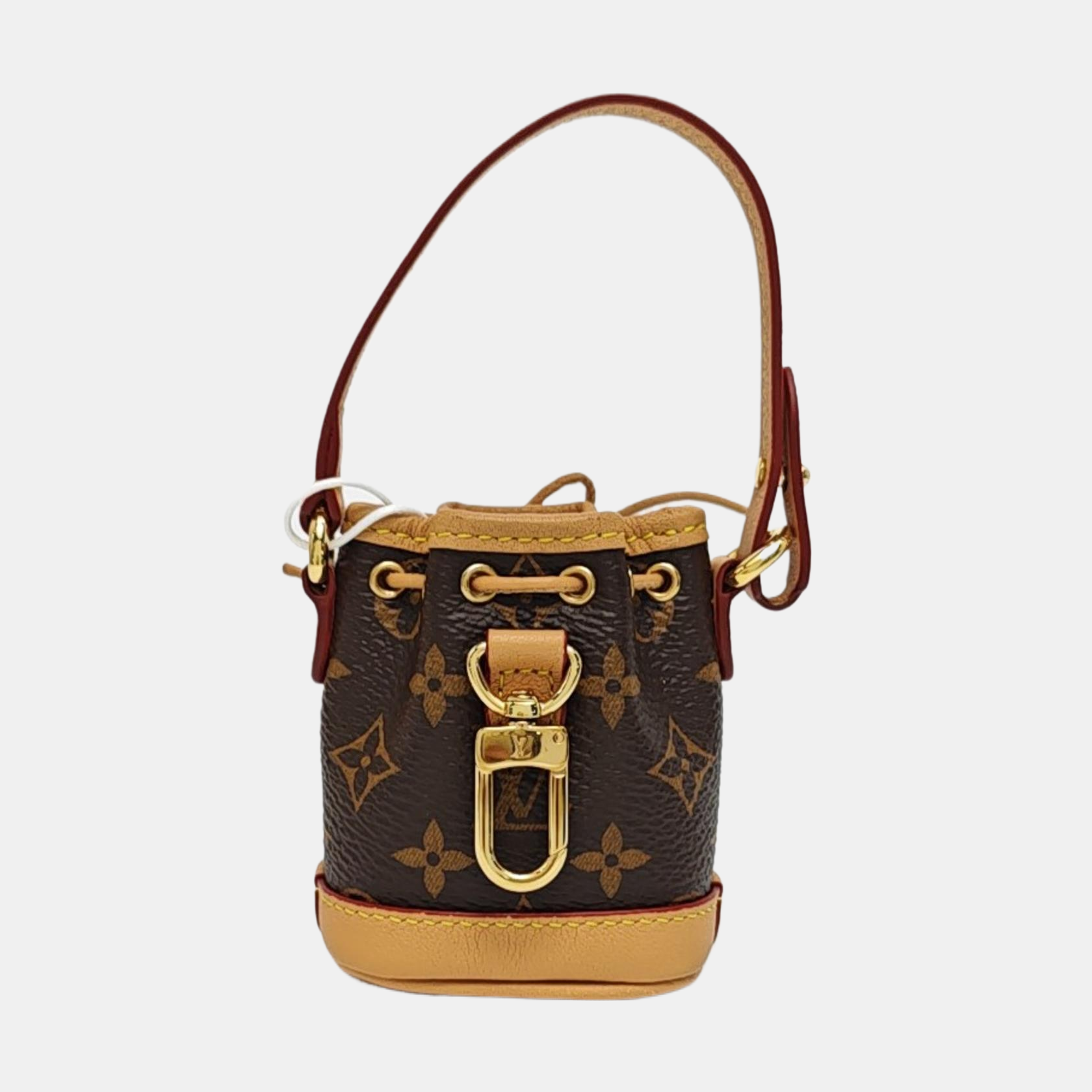 Authenticated pre-owned  Noé Monogram Coated Canvas Brown - Top Handle Bag at Looply