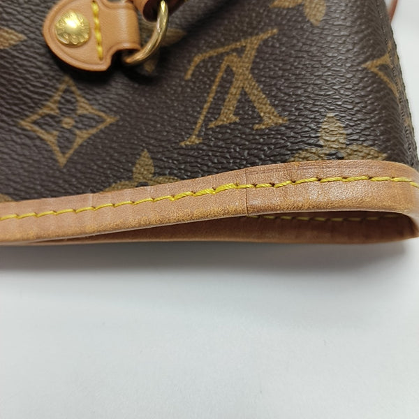 NEVERFULL MM Monogram Coated Canvas Brown