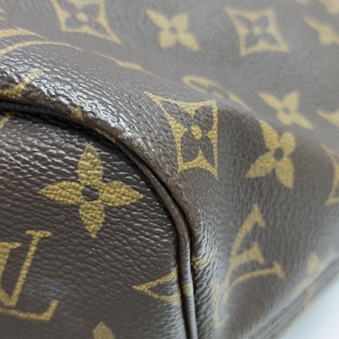 NEVERFULL MM Monogram Coated Canvas Brown