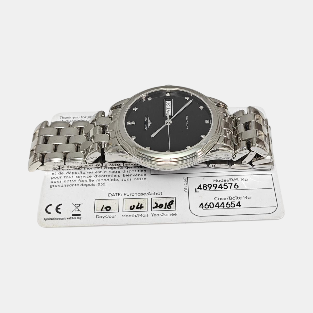 Flagship 38.5mm Black Automatic Watch