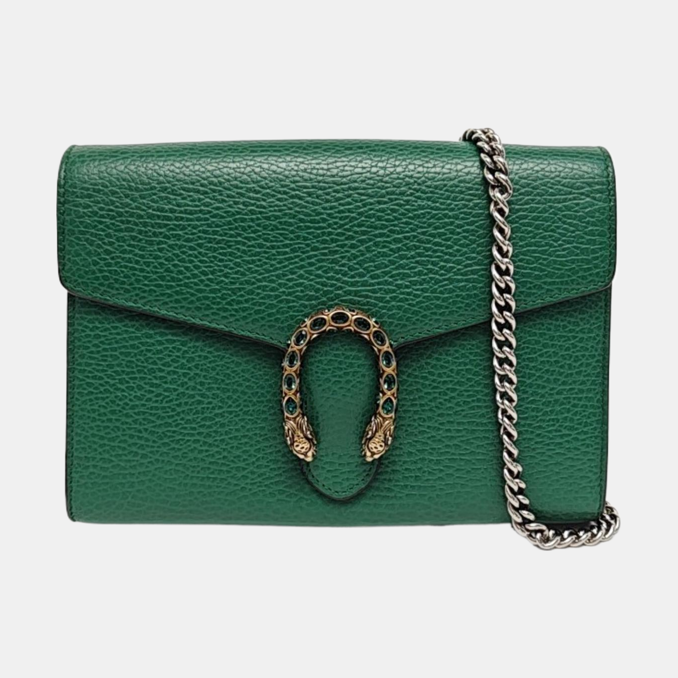 Authenticated pre-owned  Dionysus Super Mini Calfskin Green - Shoulder Bag at Looply