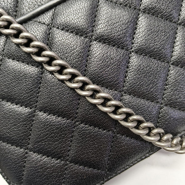 Quilted Lambskin Black
