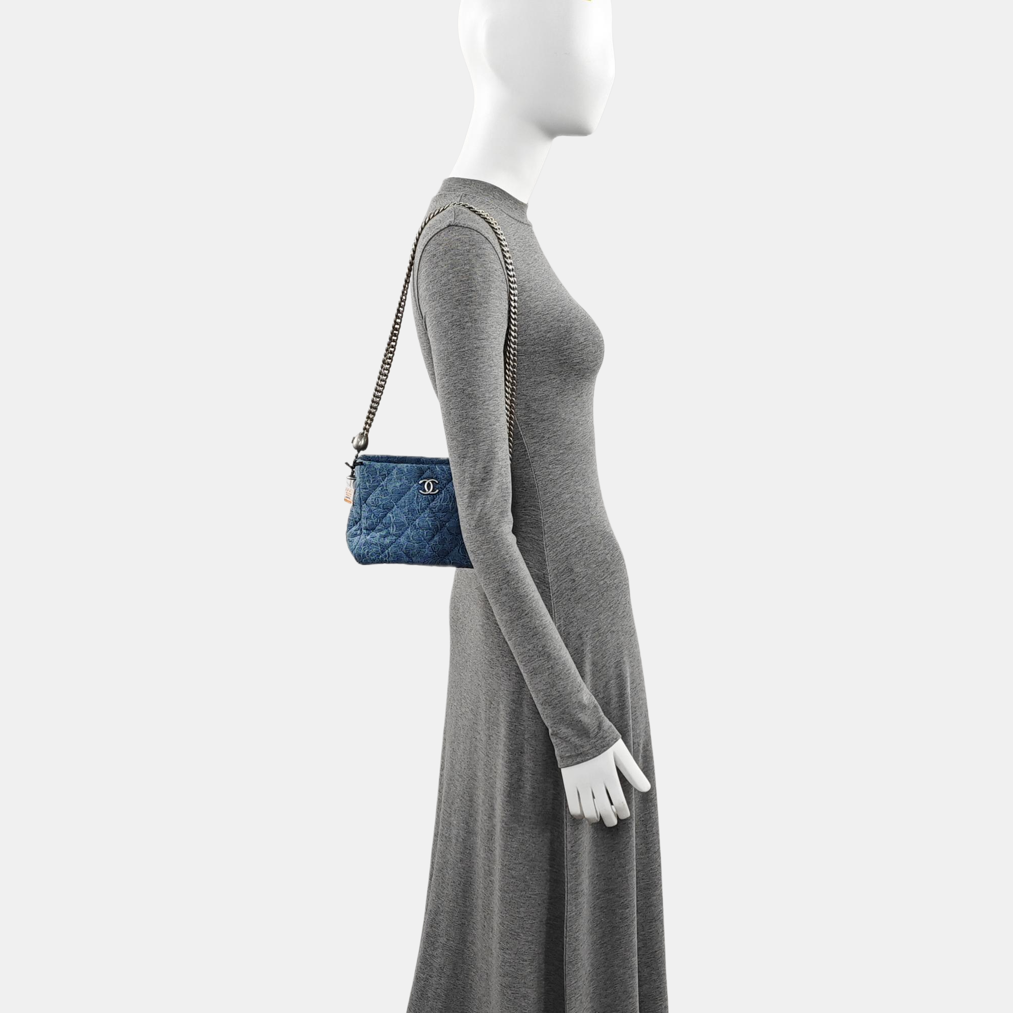 Quilted Denim Blue