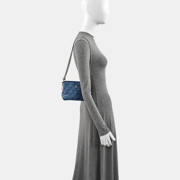 Quilted Denim Blue