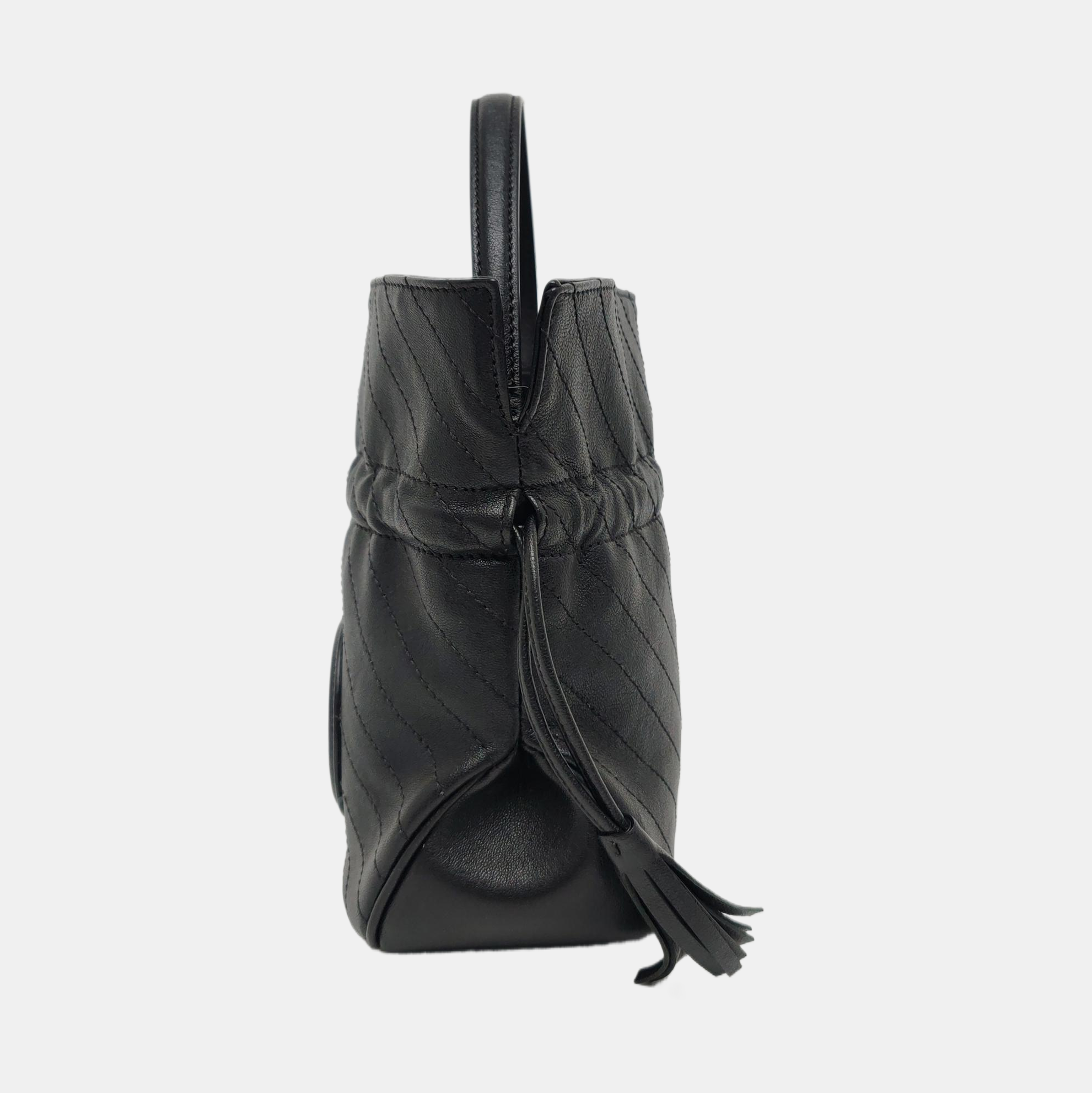 Authenticated pre-owned  Blondie Calfskin Black - Shoulder Bag at Looply