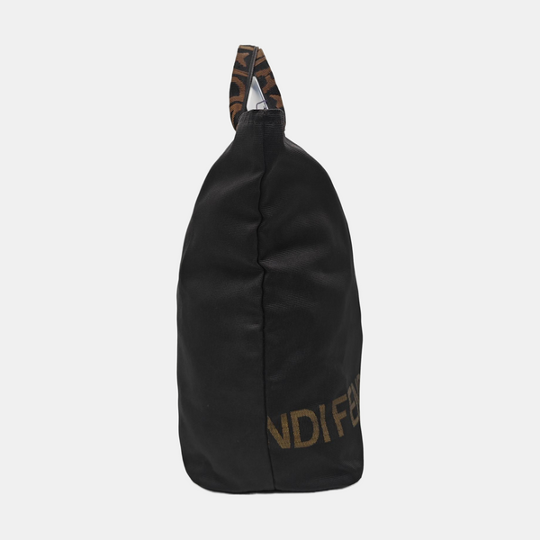 Fabric Top Handle Bag Black
