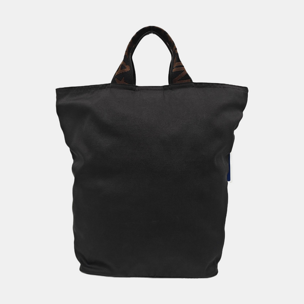 Fabric Top Handle Bag Black