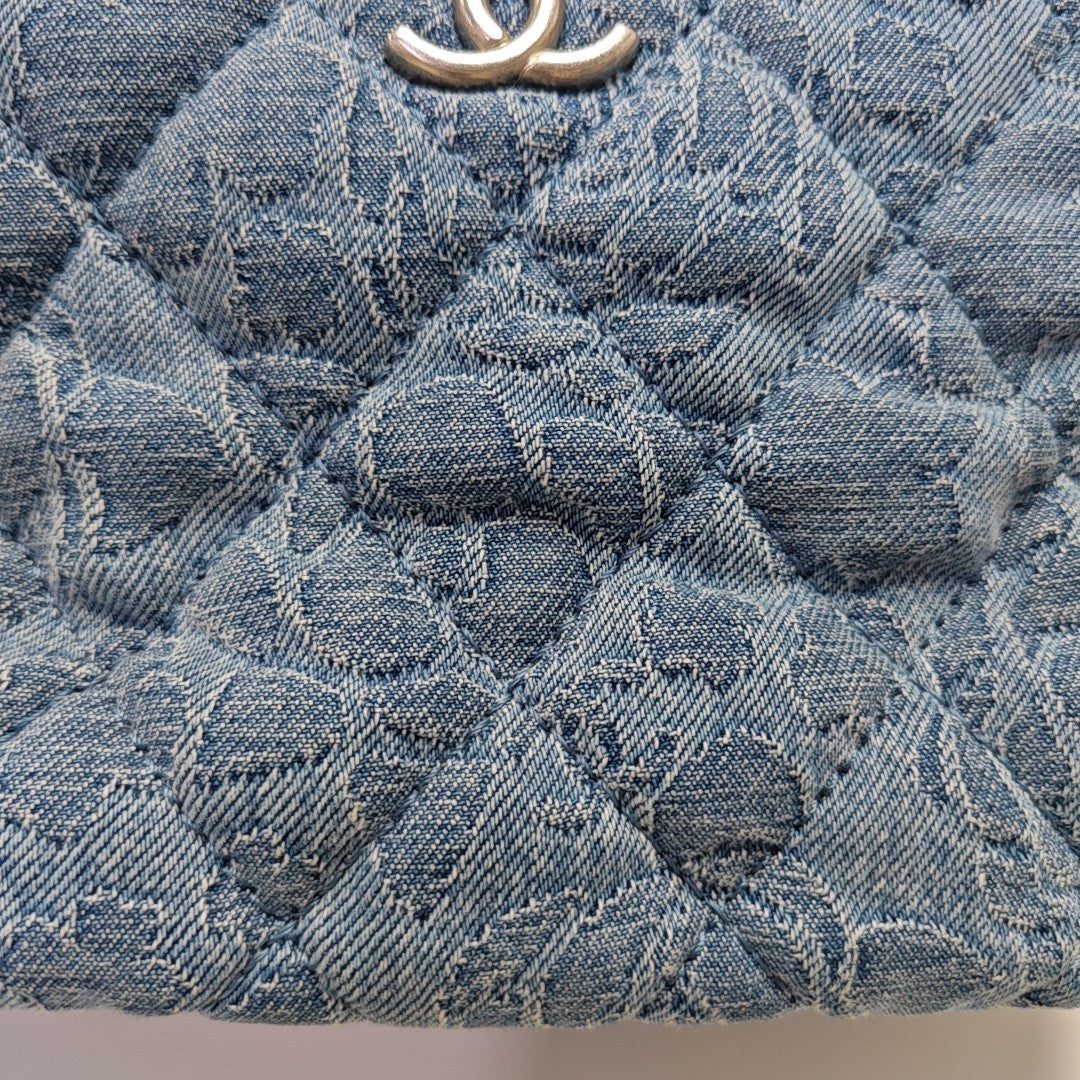 Quilted Denim Blue
