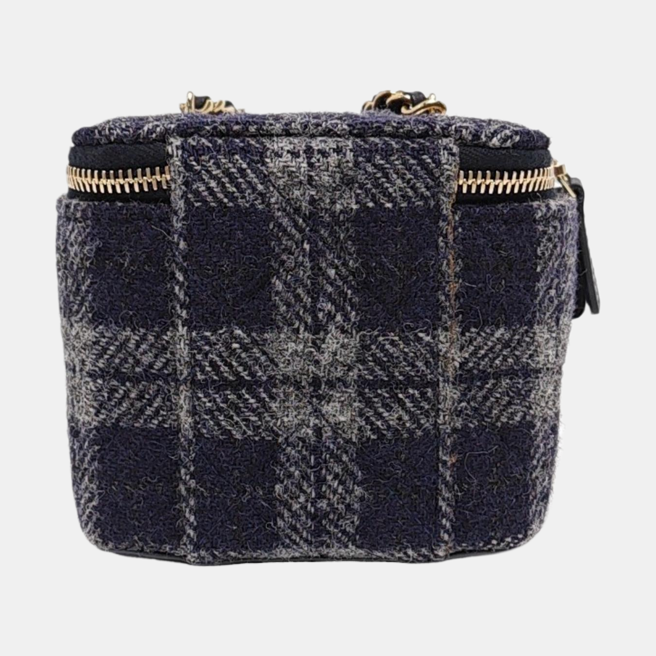 Authenticated pre-owned  Vanity Case Small Wool Blue - Shoulder Bag at Looply