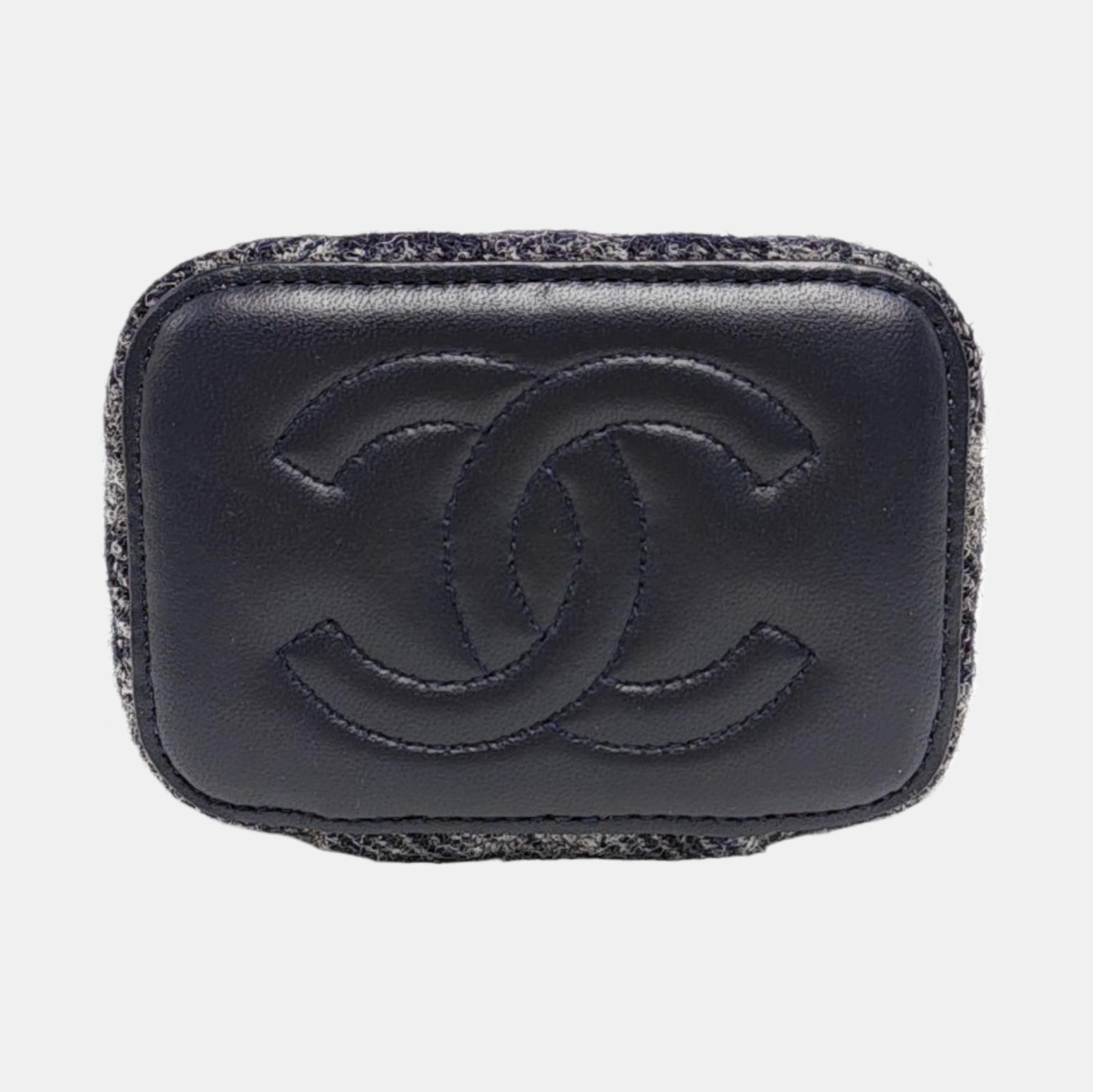Authenticated pre-owned  Vanity Case Small Wool Blue - Shoulder Bag at Looply
