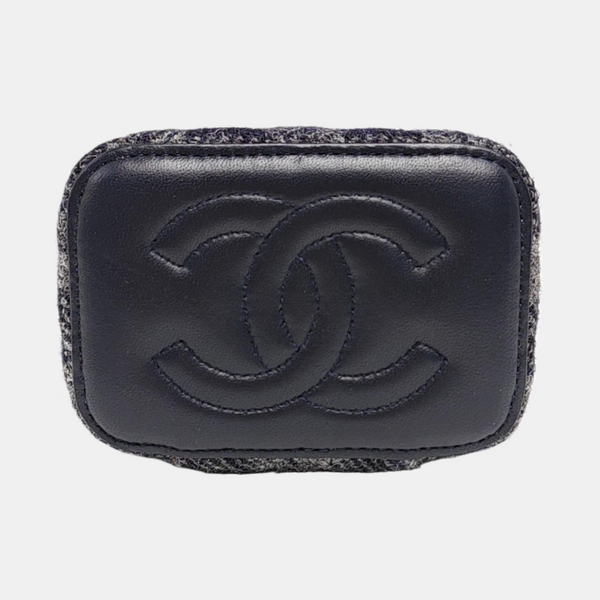 Authenticated pre-owned  Vanity Case Small Wool Blue - Shoulder Bag at Looply