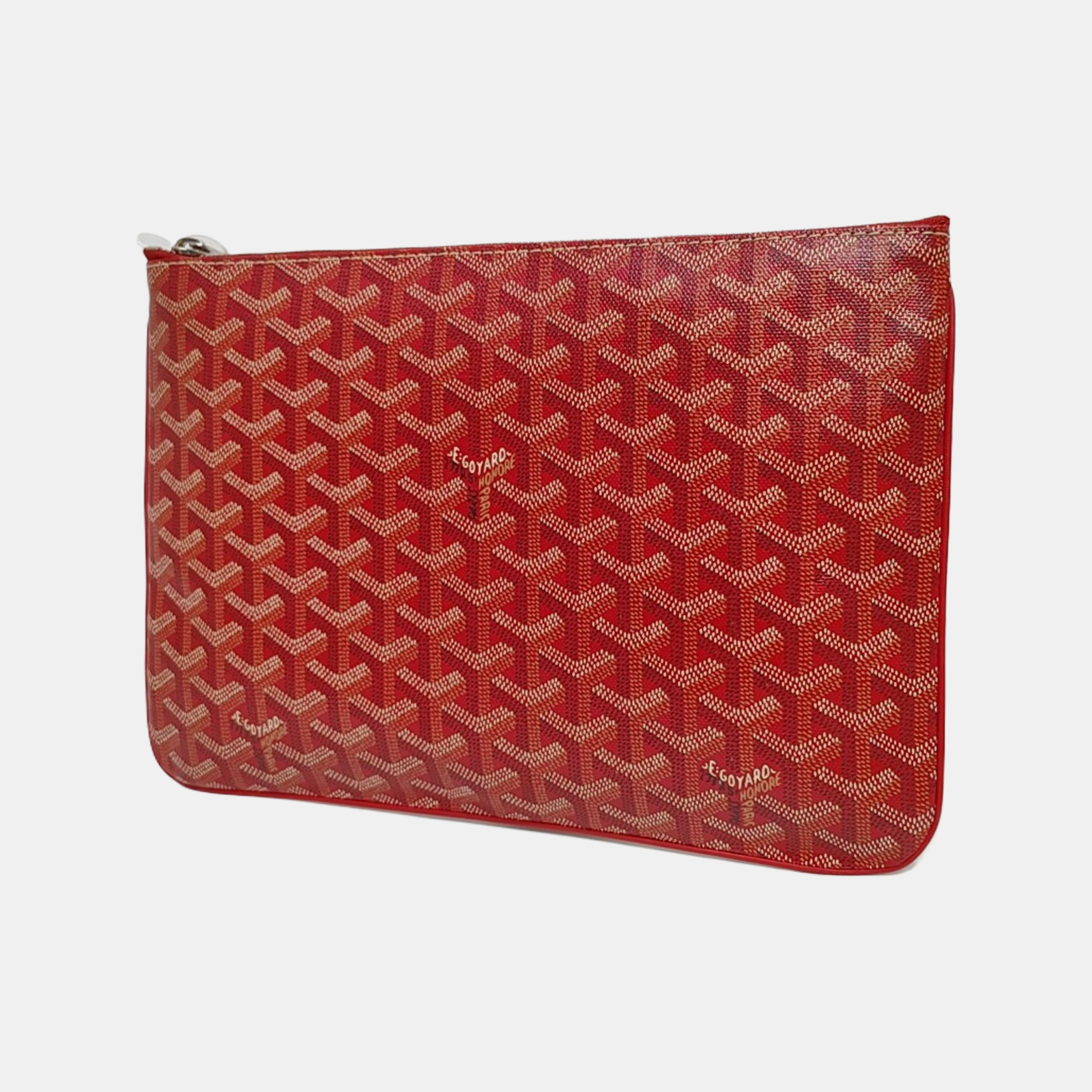 Authenticated pre-owned  Sénat Small Coated Canvas Red - Clutch at Looply