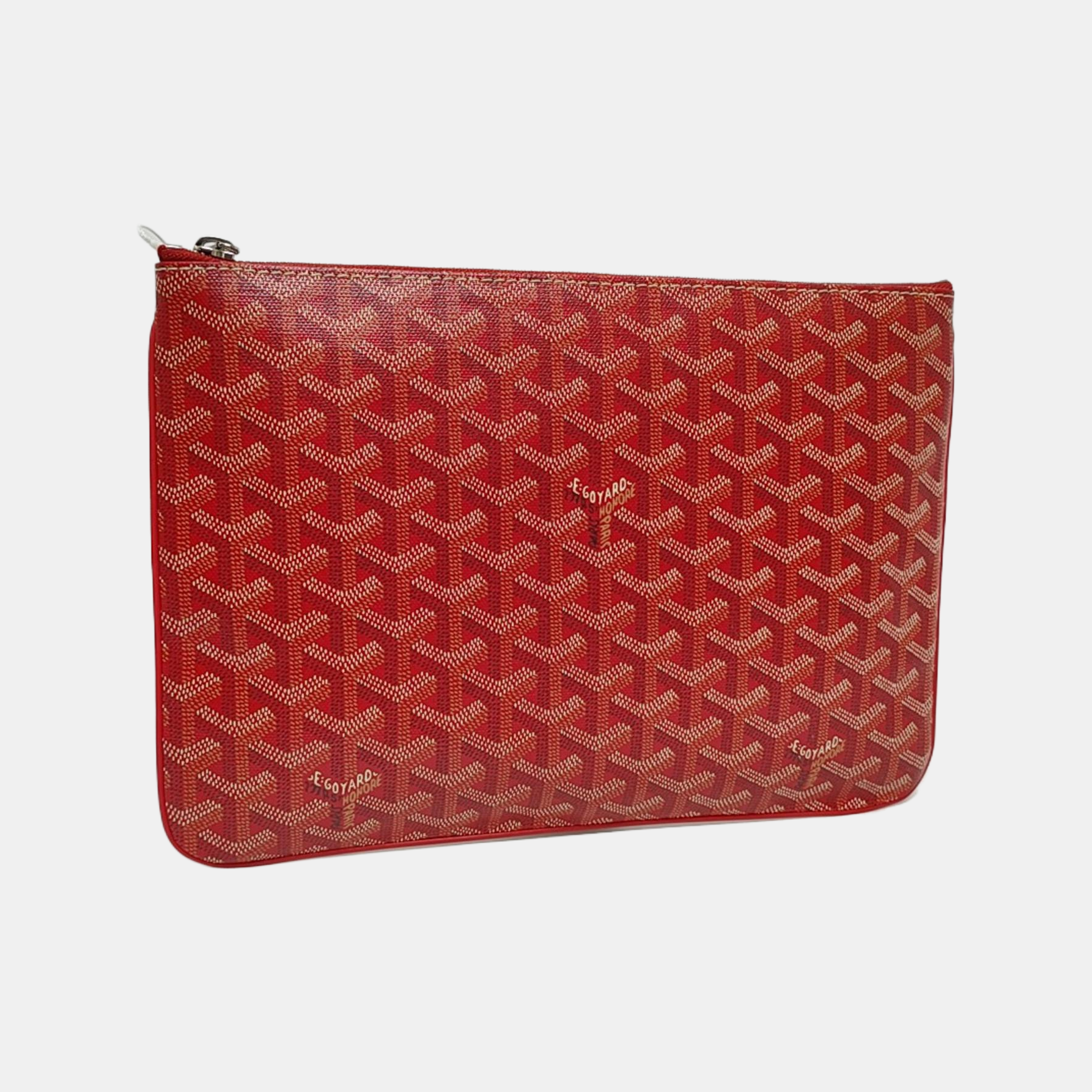 Authenticated pre-owned  Sénat Small Coated Canvas Red - Clutch at Looply
