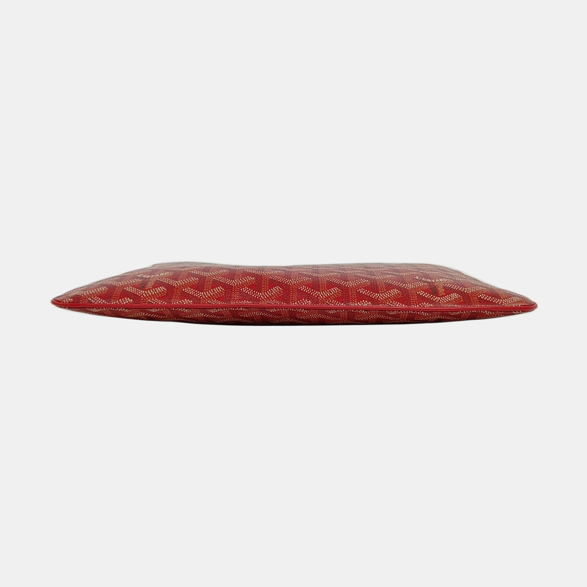Authenticated pre-owned  Sénat Small Coated Canvas Red - Clutch at Looply