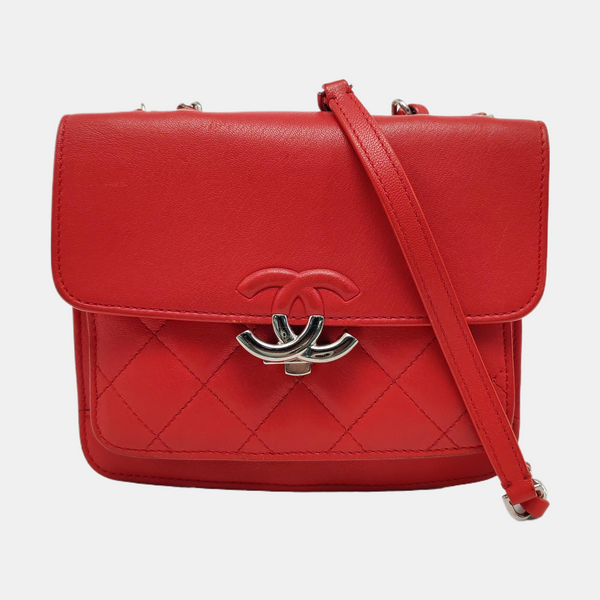 Quilted Lambskin Red