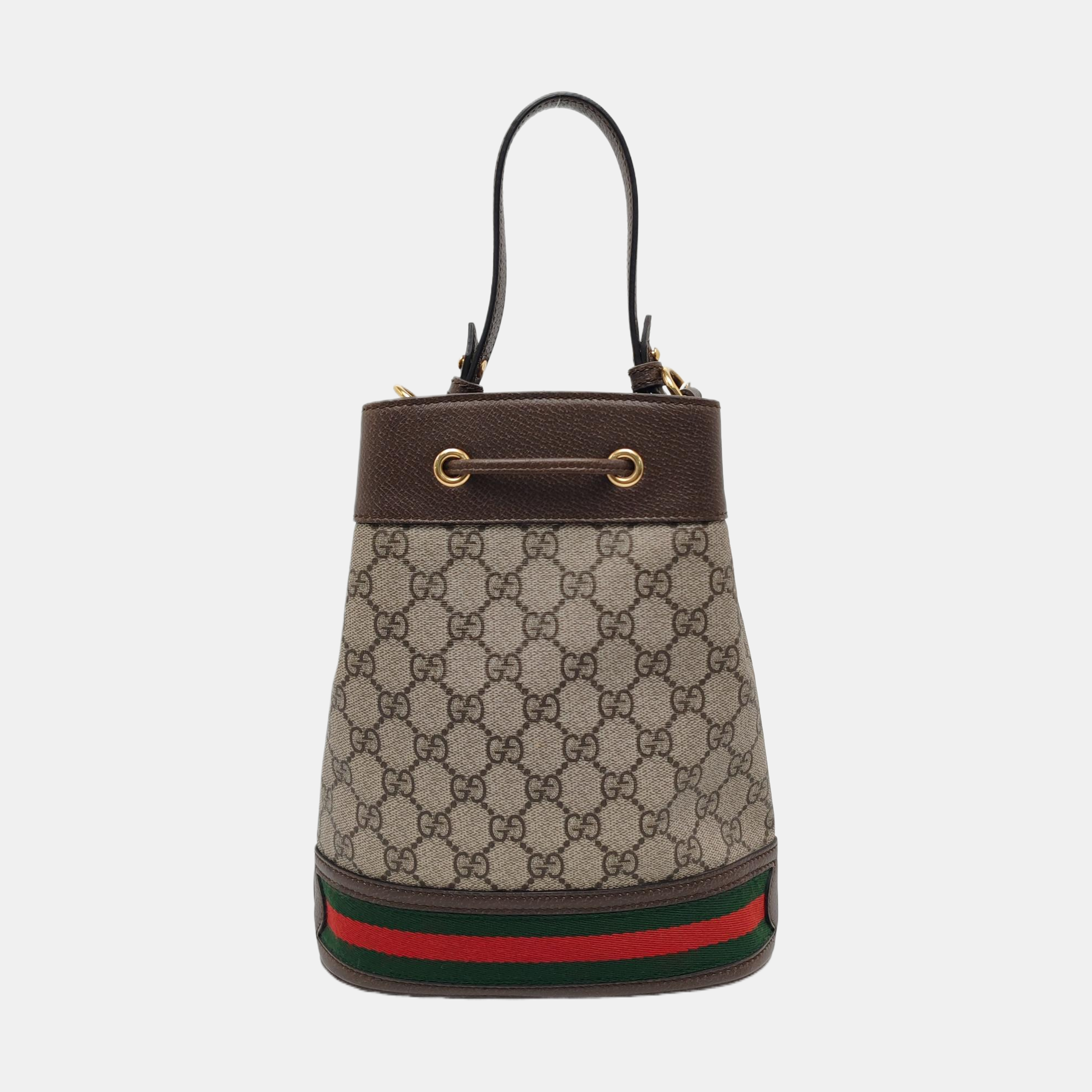 Authenticated pre-owned  Ophidia Small Monogram Coated Canvas Beige - Top Handle Bag at Looply