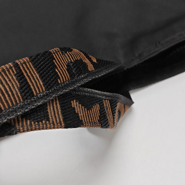 Fabric Top Handle Bag Black
