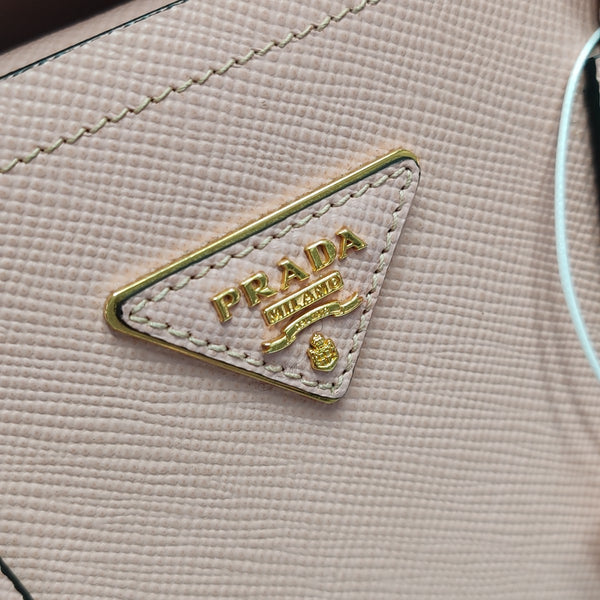 Double Large Saffiano Calfskin Pink
