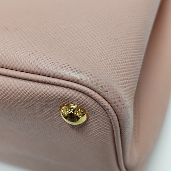 Double Large Saffiano Calfskin Pink